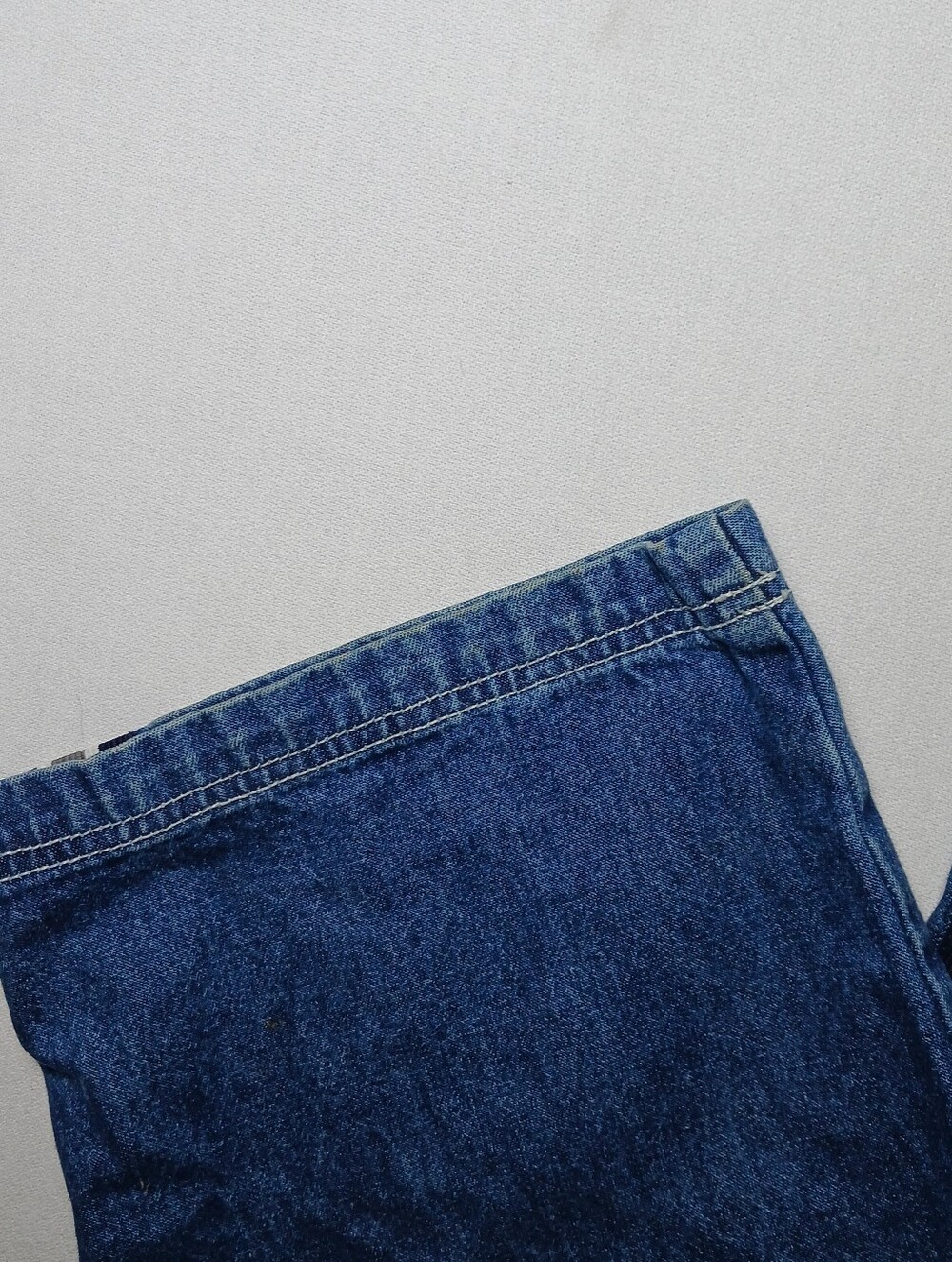 Vintage Revolt Clothing Womens Denim Bib Overalls 18 Dark Blue 40X32 Carpenter - Picture 5 of 11